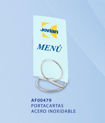 PORTA CARTAS ACERO INOX. 1 UN