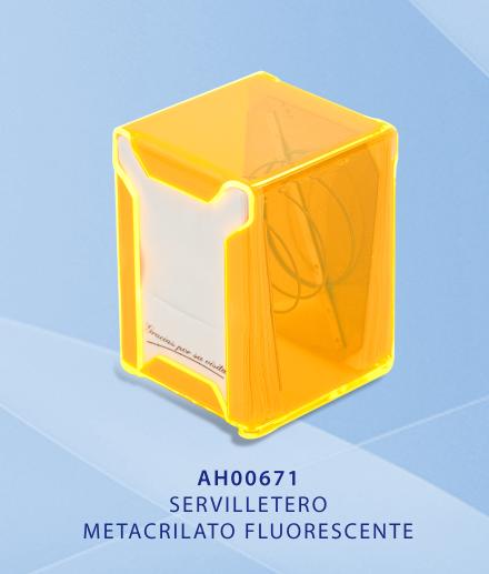 SERVILLETERO METACRILATO FLUORESCENTE  1 UN
