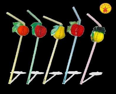 CAÑAS FLEX.C/FRUTA SURT. 1 CAJA